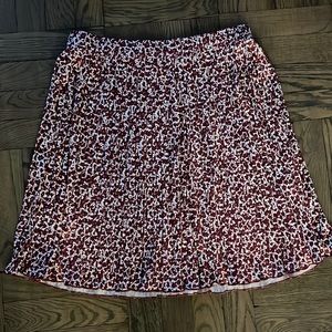 NWT Loft Printed Elastic Waist skirt. Size Medium